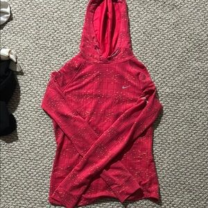 Nike Women's Pink Hoodie Top